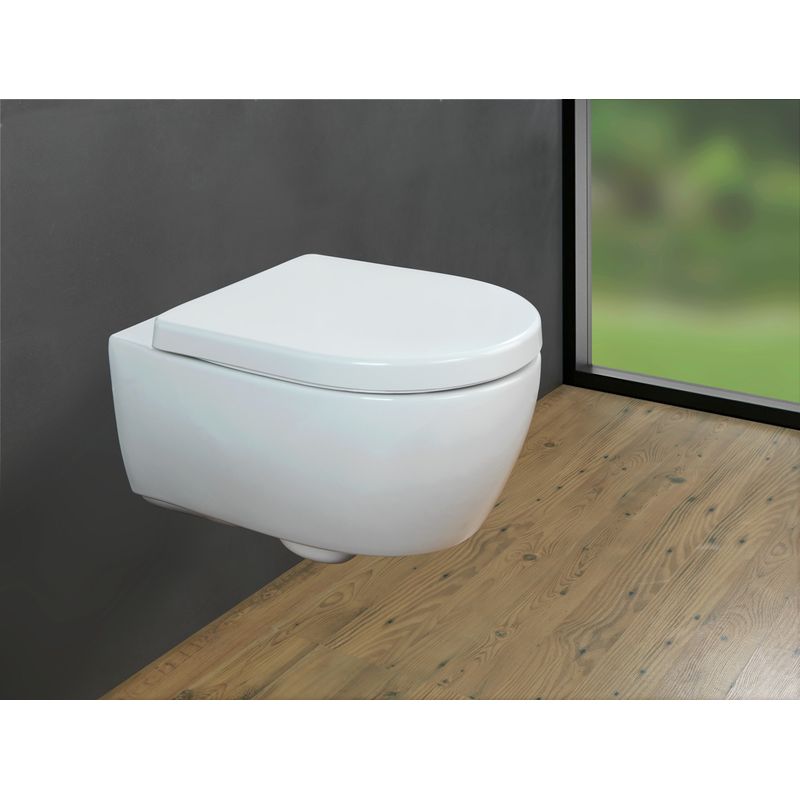 Wenko – Siège WC blanc Duroplast Easy-Close – Abattant adulte pour WC – Fixation hygiénique Fix-Clip – Compatible Geberit et autres marques - Image 4