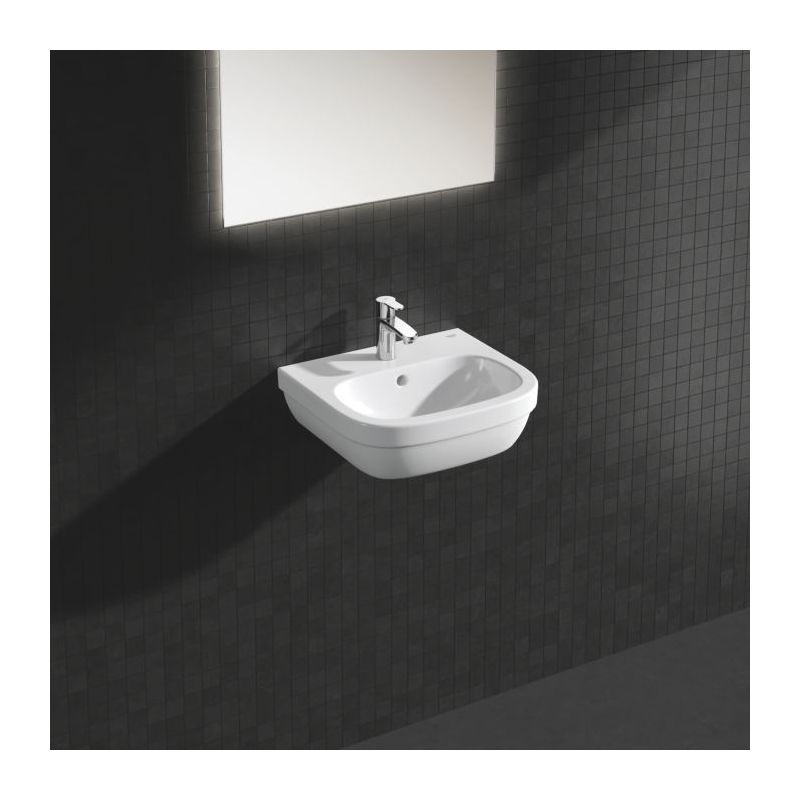Grohe – Robinet mitigeur de lavabo sur plage – Montage monotrou – Levier métallique – Tête céramique – Finition chromée – Pression minimale 1,0 bar - Image 5