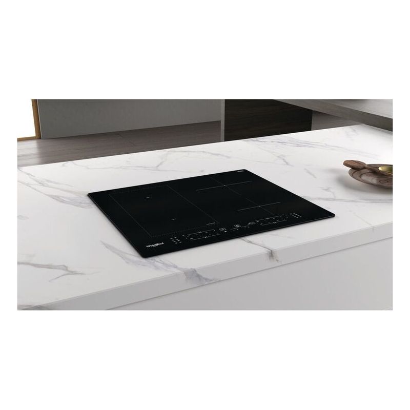 Whirlpool – Table de cuisson encastrable 59 cm induction 4 feux – Commande tactile avant – Puissance 7200 W – Noir - Image 4