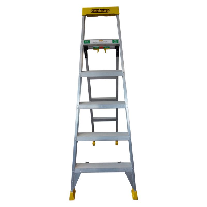 Centaure – Escabeau 3 en 1 – Échelle d'appui et extensible – Hauteur de travail max 3,2m – Tablette porte-outils intégrée – Patins antidérapants - Image 6