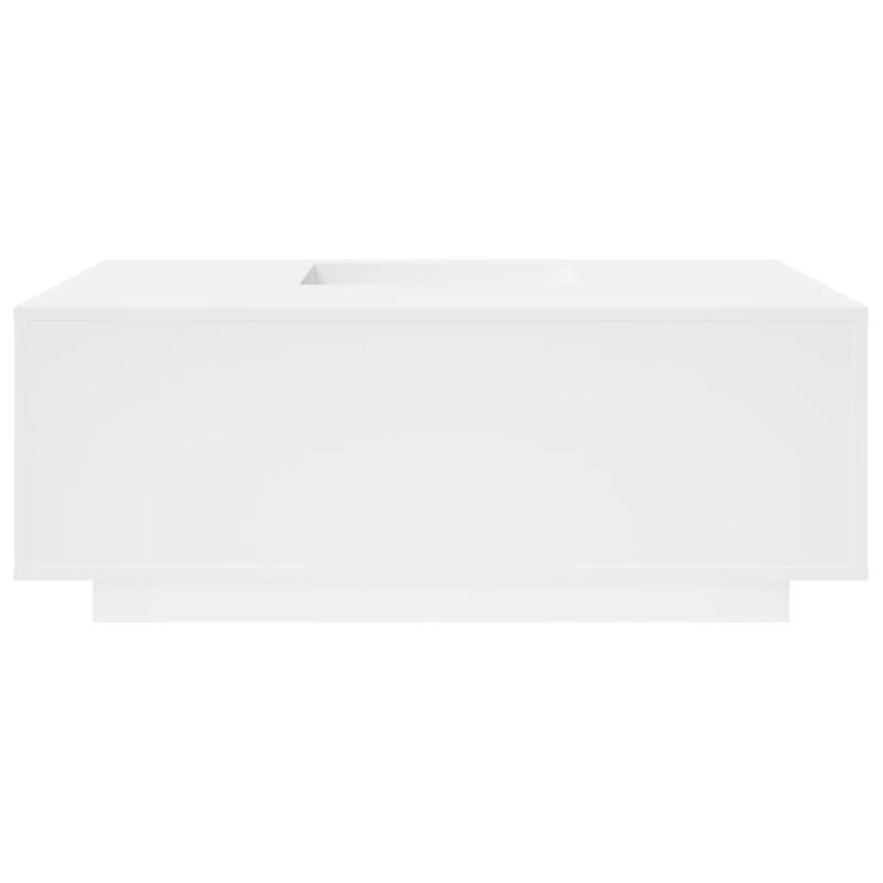 Vidaxl – Table basse blanche 100x100x40 cm en bois d'ingénierie – Surface résistante à l'humidité – Multifonctionnelle pour salon ou chambre - Image 5