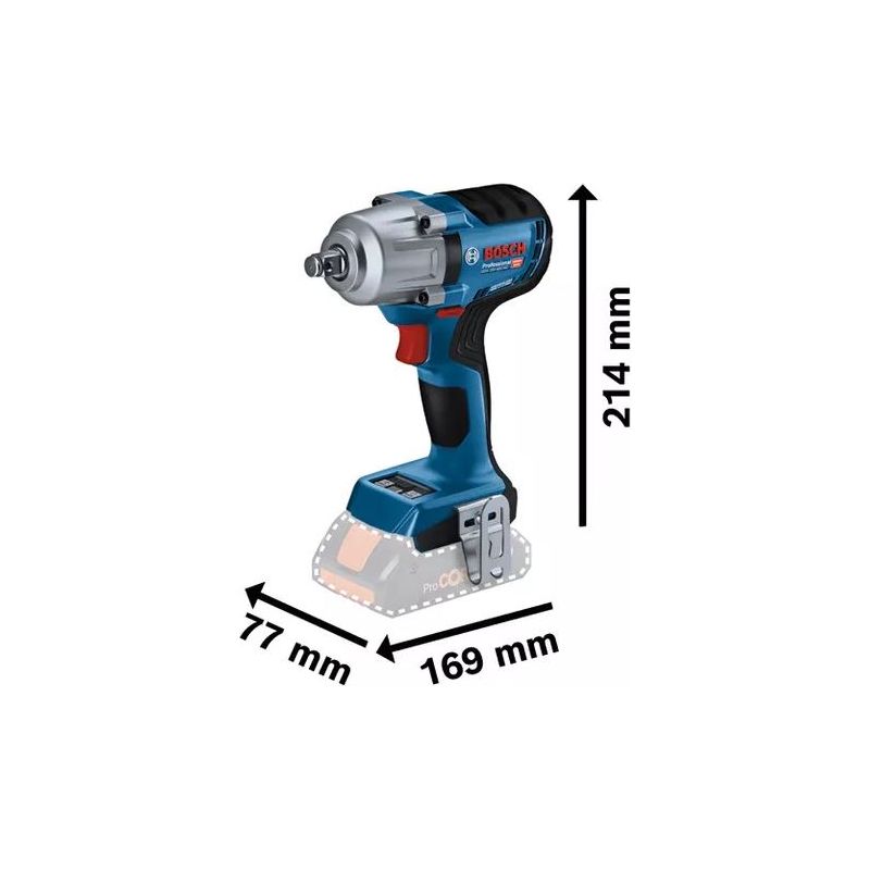 Visseuse à percussion sans fil GDS 18V-450 HC Bosch sans batterie ni chargeur, dans son emballage carton - Image 2