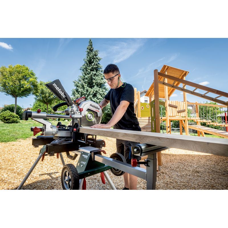 Metabo – Scie à onglet sans fil 18V – Moteur Brushless – Capacité de coupe 305x110mm – Inclinaison 47° – Fonction de traction pour pièces larges Cup - Image 7