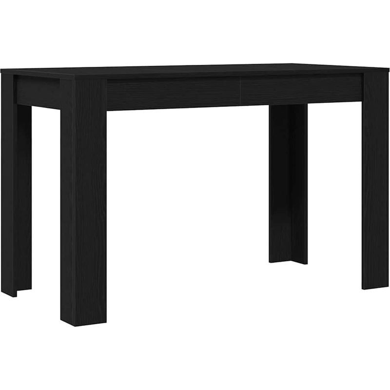 Vidaxl – Table à dîner chêne noir 120x60x76 cm – Bois d'ingénierie – Surface lisse et résistante à l'humidité – Facile à entretenir - Image 2