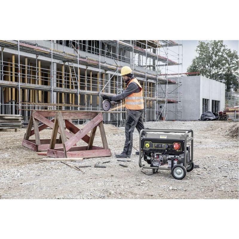 Kärcher – Groupe électrogène 2,8kW essence 15L – Démarrage électrique – Régulateur de tension automatique – Autonomie 12h – 2 prises 220V - Image 4