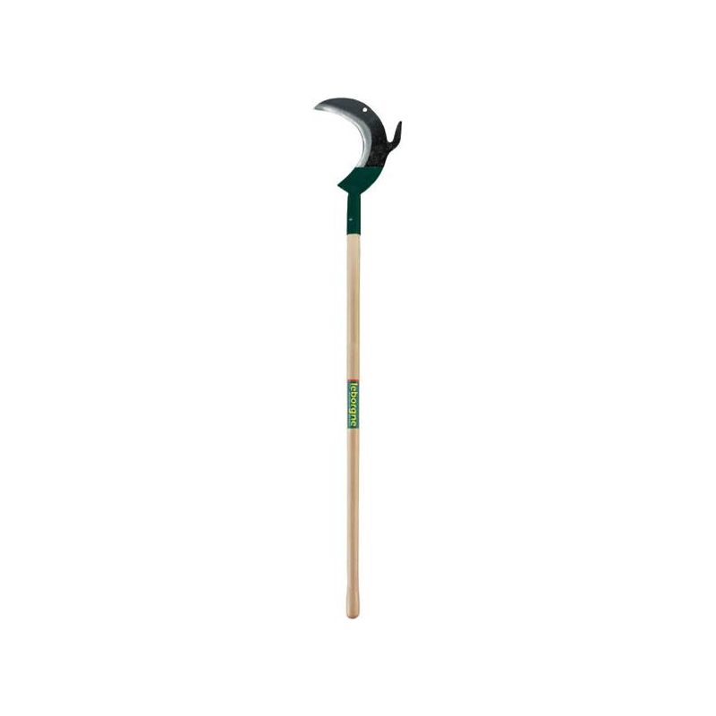 Leborgne – Croissant à crochet 24 cm – Manche en bois certifié PEFC 100% – Outil de jardinage pour ébranchage et débroussaillage - Image 2