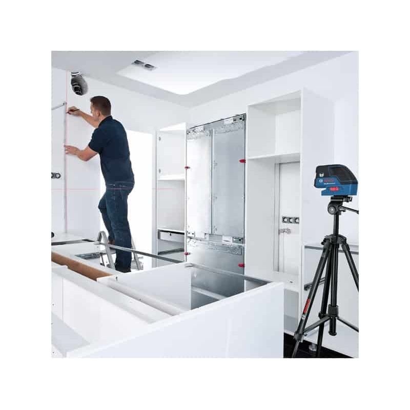 Bosch – Laser 5 points 2 lignes 30m – Classe 2 – Protection IP54 – Compact et robuste pour chantiers – Facile à utiliser - Image 5