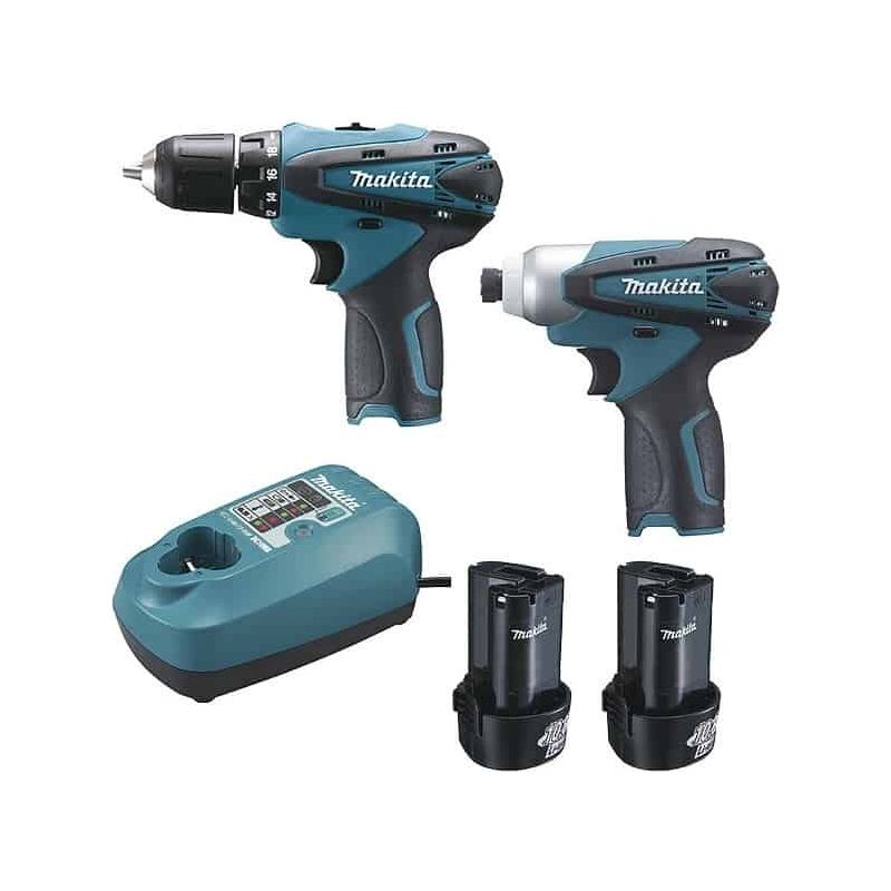 Lot outils MAKITA LCT204J (Perceuse Visseuse DF330D - Visseuse à Choc TD090D en Coffret MAK-PAC) - 10.8V - 1.3Ah Li-Ion - Image 10
