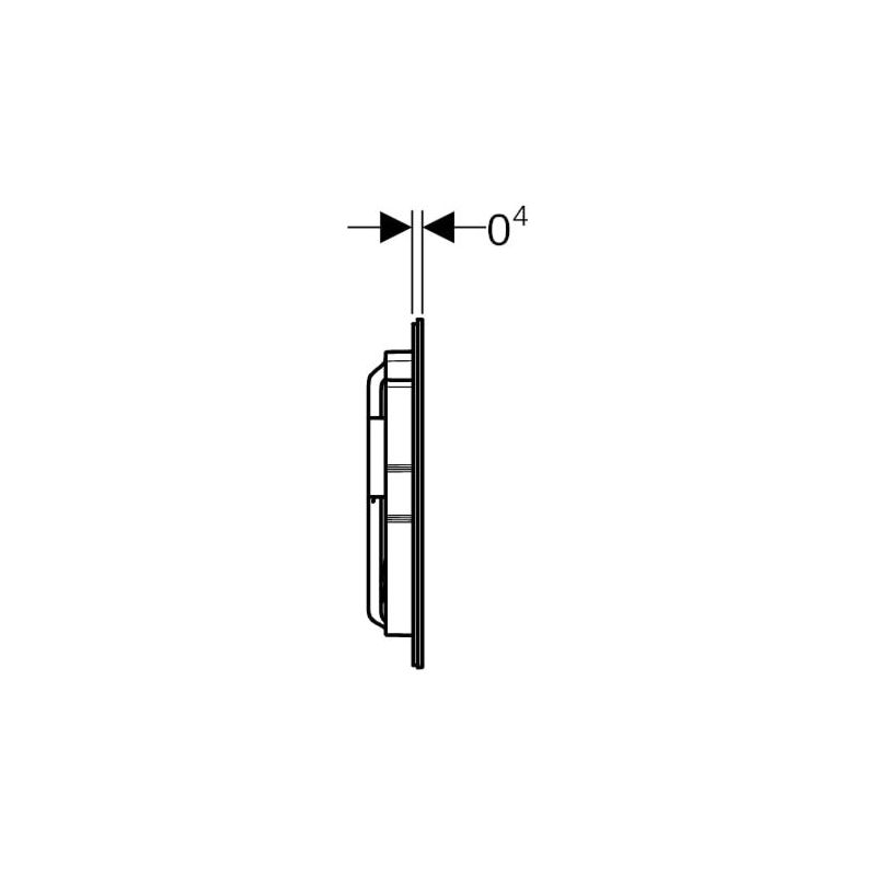Geberit Sigma40 plaques de déclenchement, pour rinçage à 2 - Image 3