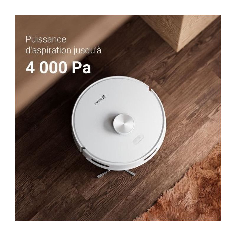 Ezviz – Aspirateur robot avec vidage automatique – Navigation LiDAR – Puissance d'aspiration 4000Pa – Autonomie 240 min – Contrôle via application - Image 5