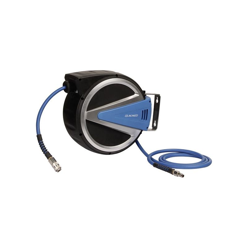 Lacme – Enrouleur pneumatique 15 m – Pression max 20 bar – Raccord d’entrée d’air 1/4" – Butée de fin de course incluse - Image 3