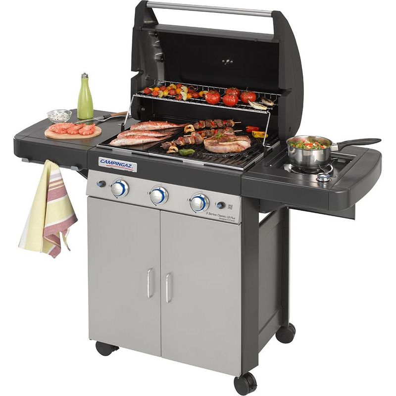 Campingaz – Barbecue à gaz 3 feux – Brûleurs tubulaires inox – Technologie Even Temp – Système InstaClean – Surface de cuisson 2800 cm2