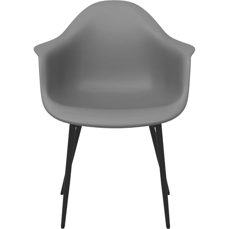 vidaXL Chaises à manger lot de 6 gris PP - Image 4