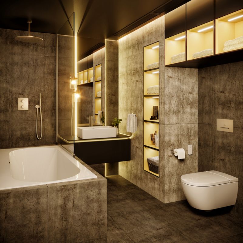 Villeroy & Boch – Baignoire rectangulaire Quaryl 170x75x47 cm – 2 places – Évacuation centrale 52 mm – Volume 238 l – SKU UBQ170OBR2DV01 - Image 8