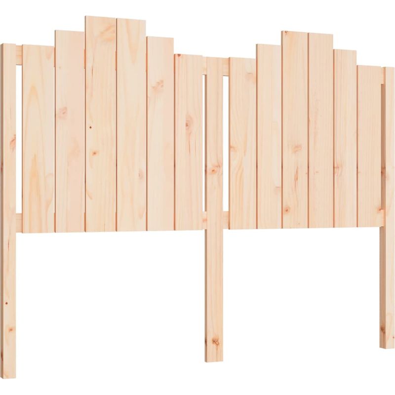 Les Tendances – Tête de lit en bois massif de pin 141x4x110 cm – Charme rustique – Soutien confortable pour lecture – Compatible avec cadres - Image 2