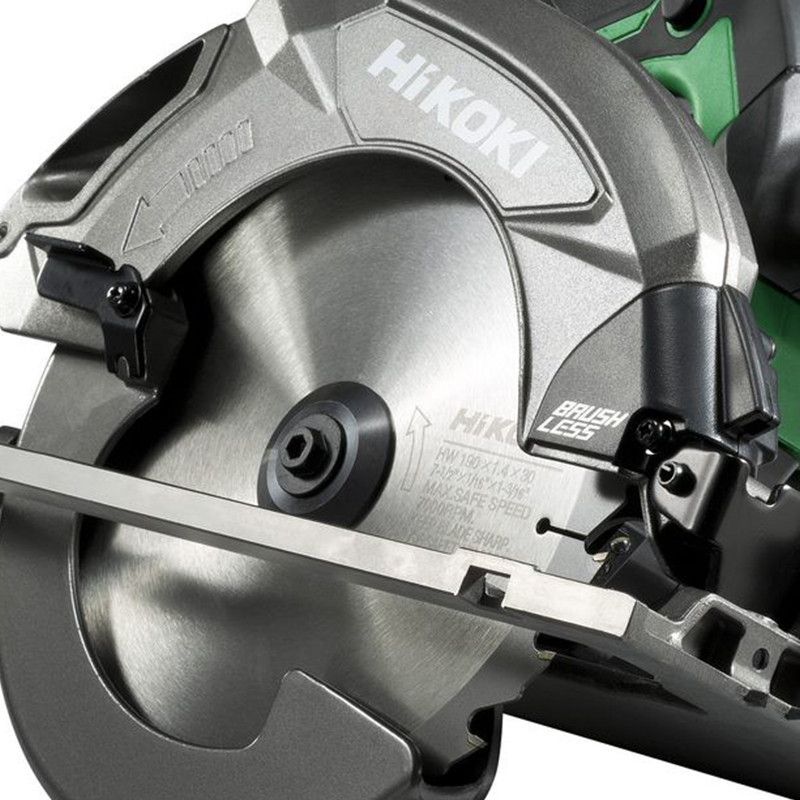 Hikoki – Scie circulaire 18V Ø190mm – Moteur brushless – Profondeur de coupe 64,5mm – Capacité en biseau 55° – Pour bois dur - Image 6