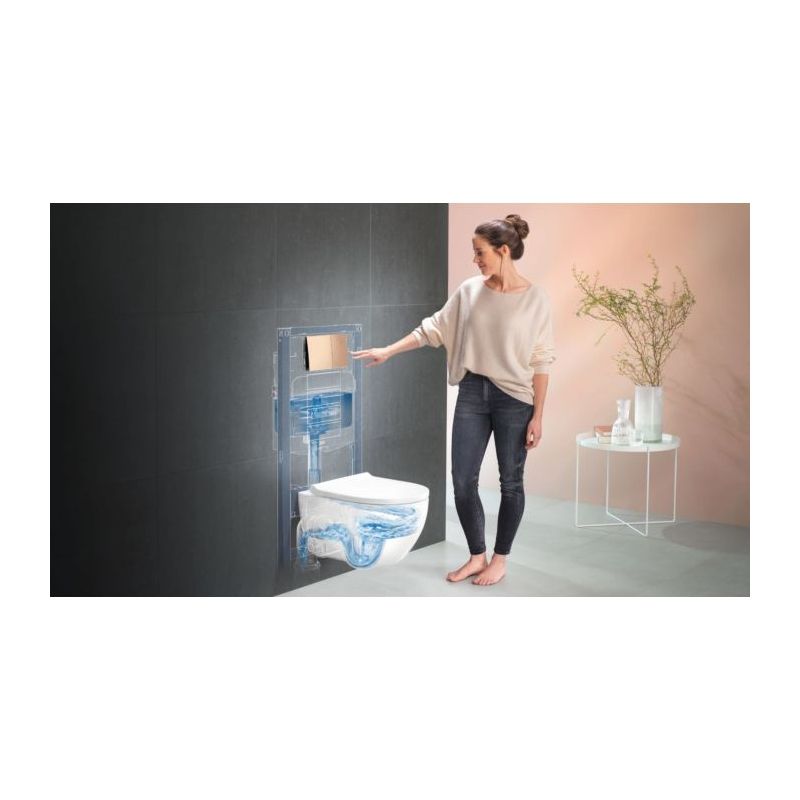 Geberit – Bâti support WC suspendu 112cm – Réservoir de chasse encastré – Raccordement d'eau à l'arrière ou en haut – Fixation insonorisée - Image 2