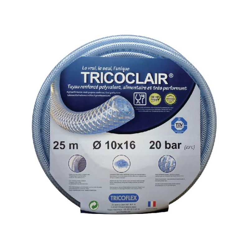 Tuyaux Alimentaires Tricoclair 25 M 10x16 - Tricoflex Tuyau - Image 3