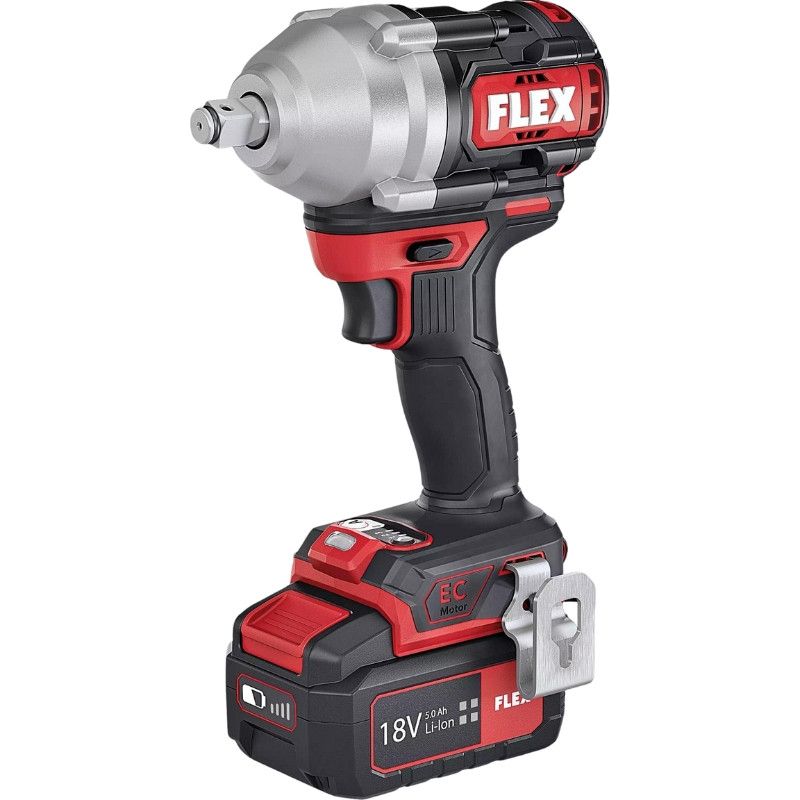 Flex – Visseuse à chocs sans fil 18V – 2 batteries 5.0Ah – Couple max 750Nm – Moteur Brushless – Pour vissage intensif - Image 2