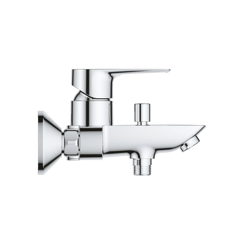 Mitigeur baignoire EH-Wannenbatterie BauLoop 236021 pour montage mural, sécurité intégrée, chromé - Image 3