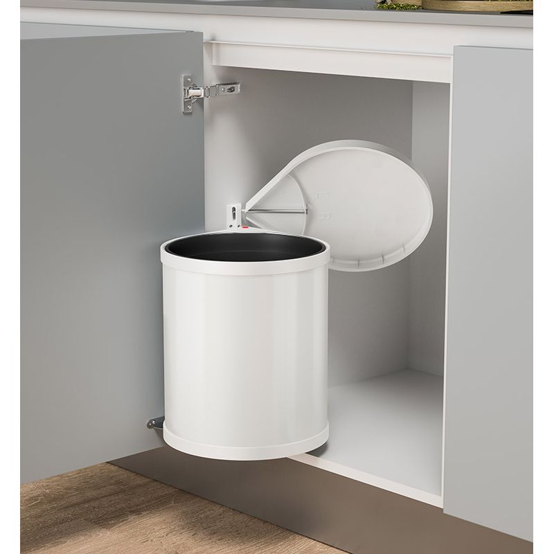 Hailo – Poubelle automatique encastrable 15L – Système d'ouverture innovant – Acier inoxydable – Pour espaces restreints – Montage flexible - Image 7