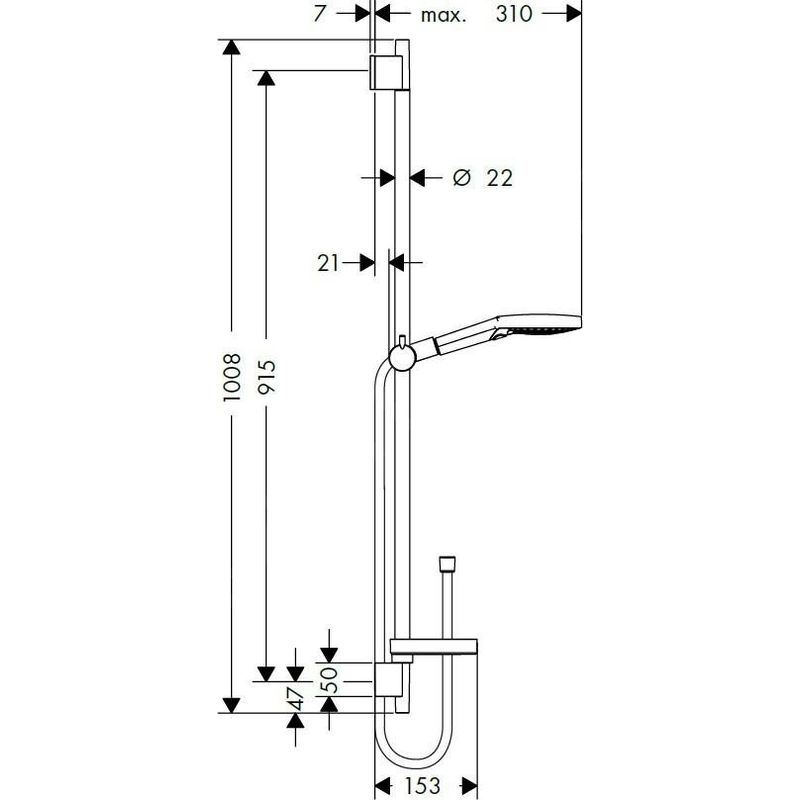 HANSGROHE 26631000 Ensemble de douche Raindance Select S 120 - Image 2