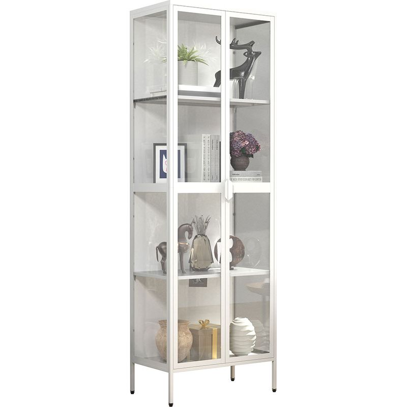 Vitrine en verre en acier Floka XXL 180x60x35 - VCM - Image 2