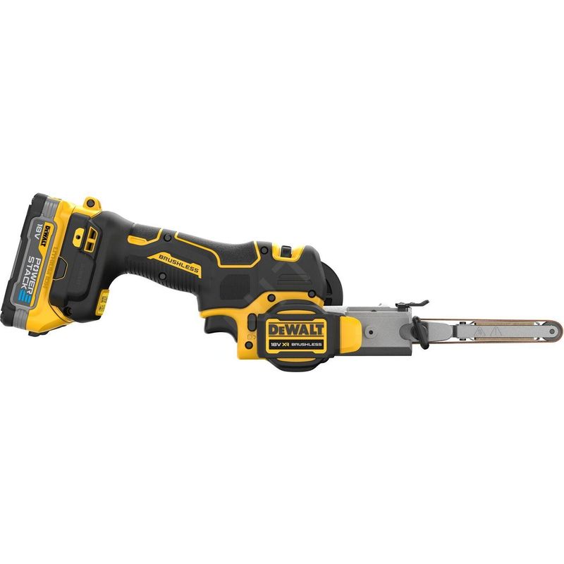 Dewalt – Lime à bande sans fil 18V – 2x 1,7 Ah Powerstack – Moteur sans balais – Vitesse variable 600-1700 min-1 – Pour bois, métal et plastique - Image 7