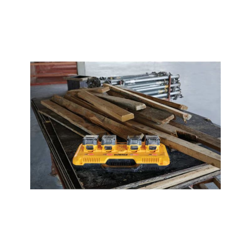 Dewalt – Chargeur rapide 4 ports DCB104 – 12V / 18V / 54V – Charge 4 batteries XR FLEXVOLT 9Ah en 75 min – Compatible TOUGHSYSTEM - Image 3