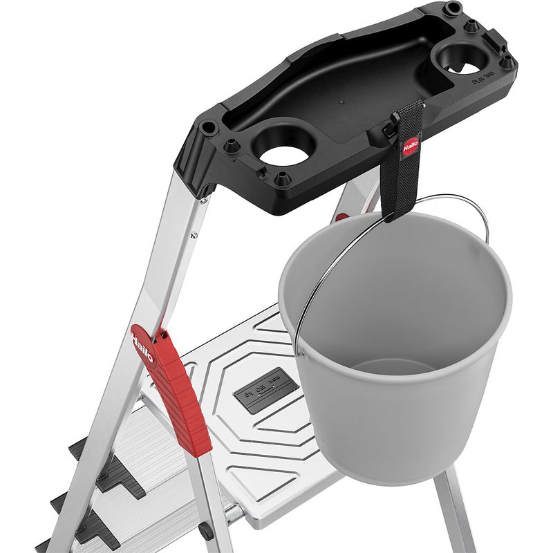 Hailo L80 ComfortLine Échelle aluminium 4 marches antidérapantes - Image 5