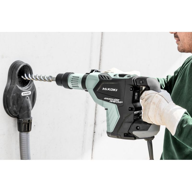 Hitachi – Perforateur burineur 40 mm SDS MAX 1150 W – Force de percussion 11 Joules – Vitesse 250 à 500 tr/min – Triple protection anti-vibration Pan - Image 5