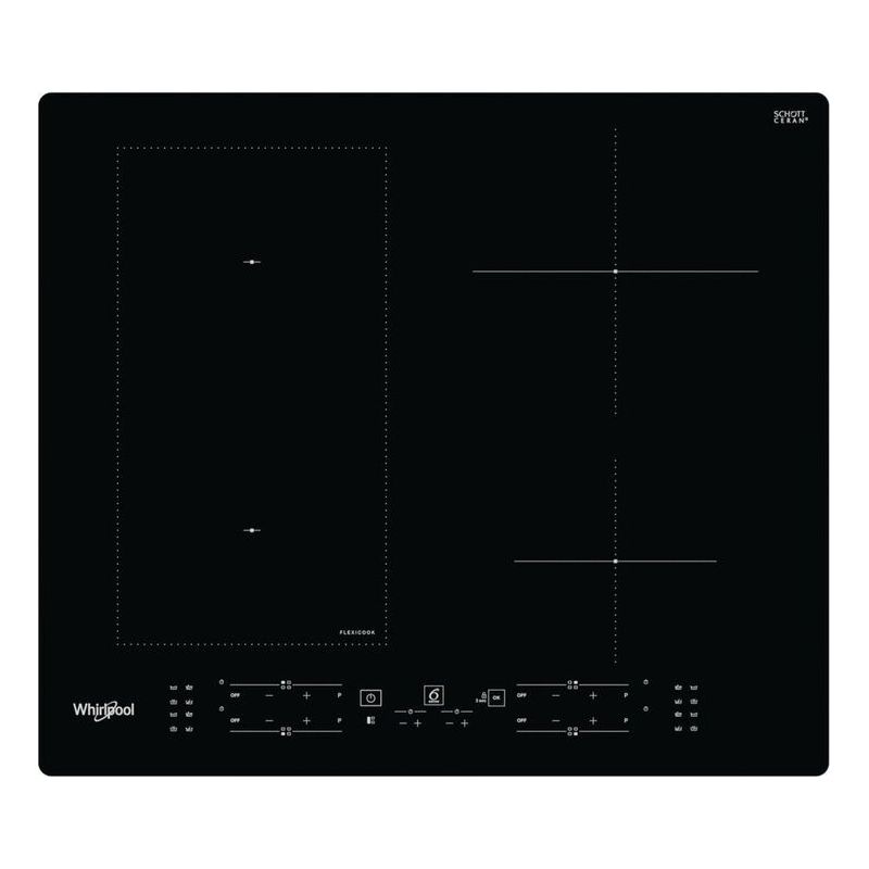 Whirlpool – Table de cuisson encastrable 59 cm induction 4 feux – Commande tactile avant – Puissance 7200 W – Noir - Image 3