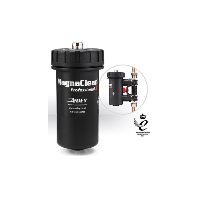 Filtre chauffage central magnétique MagnaClean Pro 2 – Action cyclonique – Efficacité sous le micron – Pour 20 radiateurs et 200m2 – Adey - Image 2