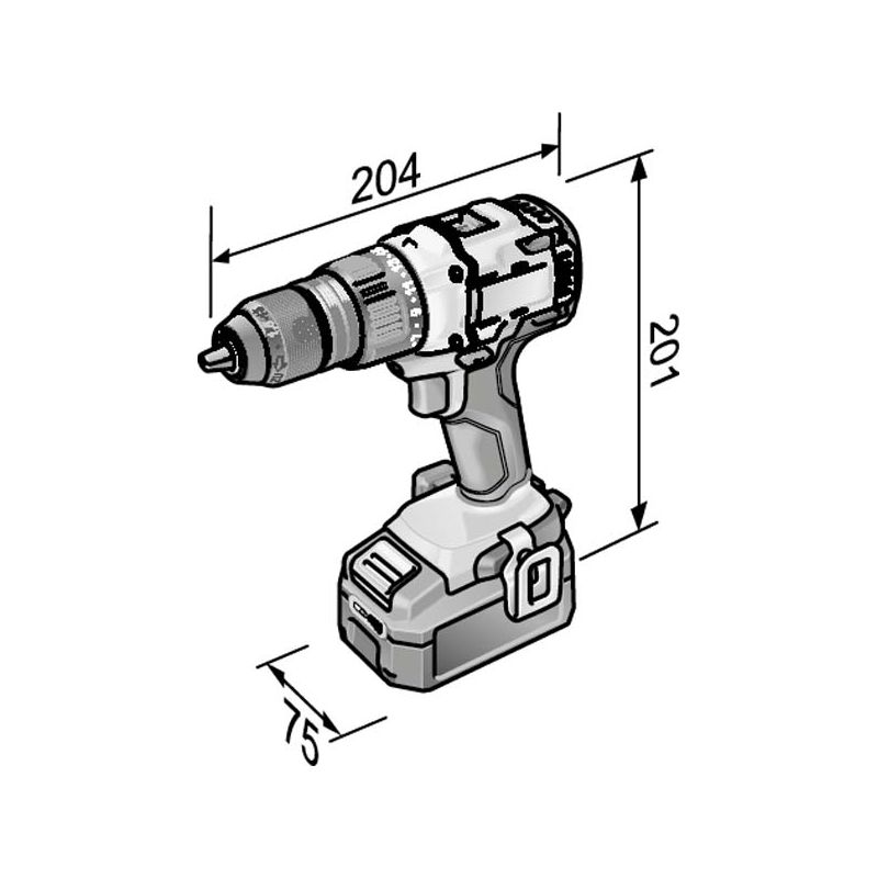 Perceuse-visseuse sans fil Flex DD 2G 18.0-EC C - Image 2