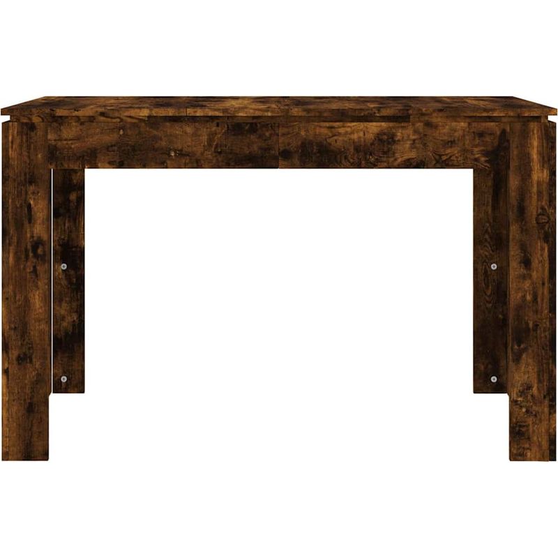 Vidaxl – Table à dîner chêne fumé 120x60x76 cm – Bois d'ingénierie – Surface lisse et résistante à l'humidité – Style minimaliste Vase - Image 4