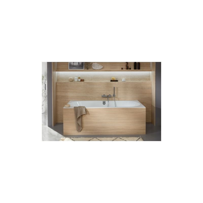 Villeroy & Boch – Baignoire rectangulaire Quaryl 170x75x47 cm – 2 places – Évacuation centrale 52 mm – Volume 238 l – SKU UBQ170OBR2DV01 - Image 2