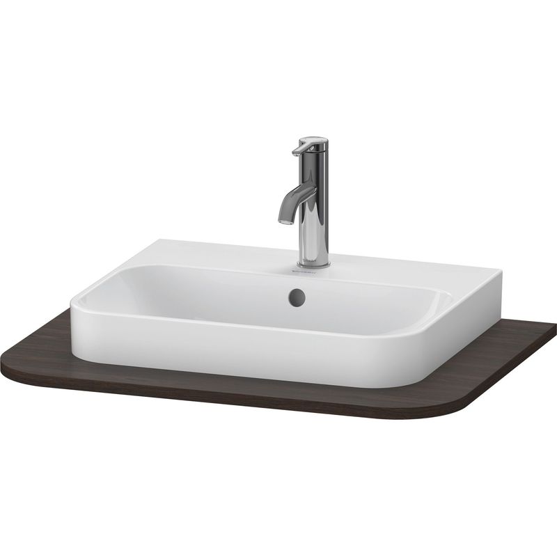 Duravit Happy D.2 Plus Console HP031B, 650x480 mm, 1 découpe Lavabo