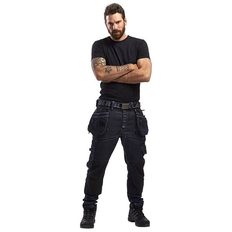 Jean de travail slim X1900 Artisan Cordura Stretch BLAKLADER 1999 - Bleu foncé - 42 - Jambes longues Outil - Image 6