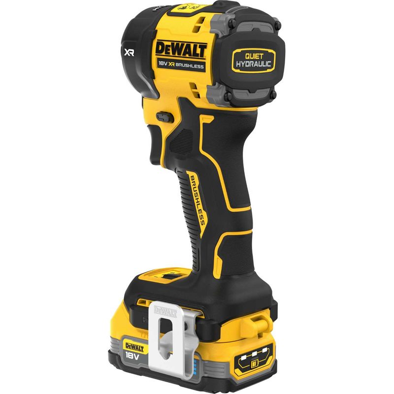 Dewalt – Clé à choc hydraulique sans fil 18V avec 2 batteries 1,7Ah – Couple max 56Nm – Moteur sans balais – Prise magnétique 1/4" - Image 3