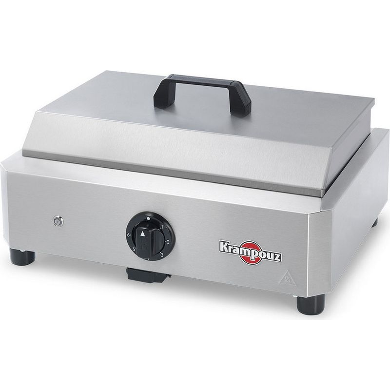 Couvercle inox pour barbecue électrique – Dimensions 41 x 26 x 11 cm – Protection pour barbecue MYTHIC Simple – ACB2 – Krampouz - Image 2