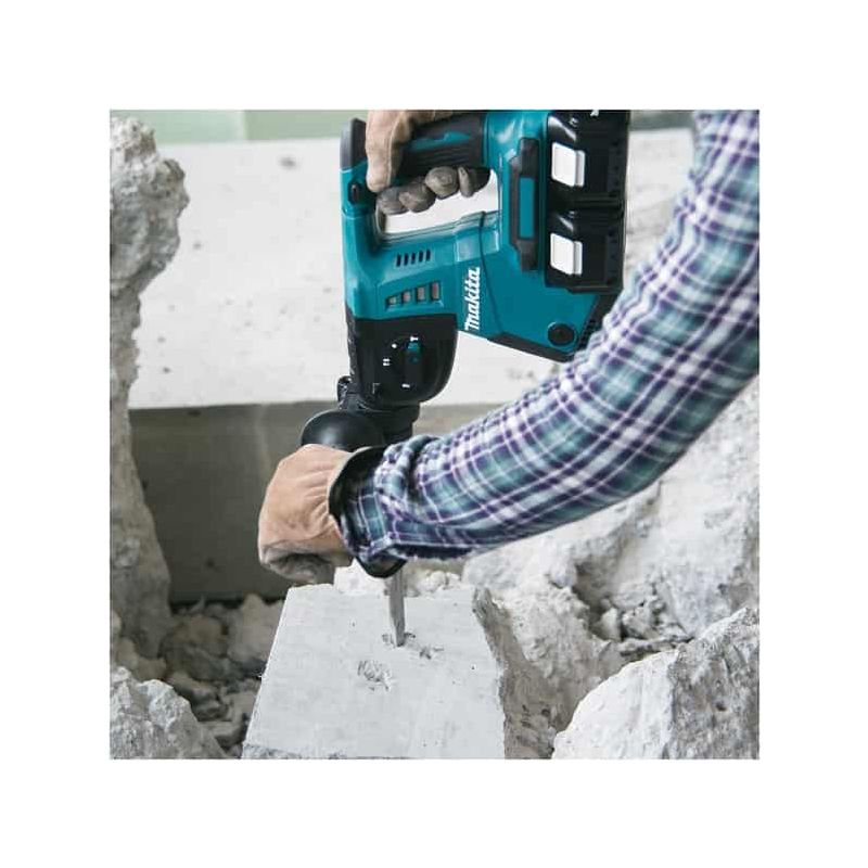 Makita – Perforateur burineur 36V SDS-Plus – Alimentation sur 2 batteries 18V – Moteur Brushless – Technologie XPT pour usage intensif - Image 2