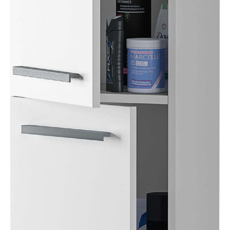 ONDEE ZEN - Colonne de rangement à suspendre ARUBA - 30cm - Blanc - Laqué - Livré en kit - Image 9