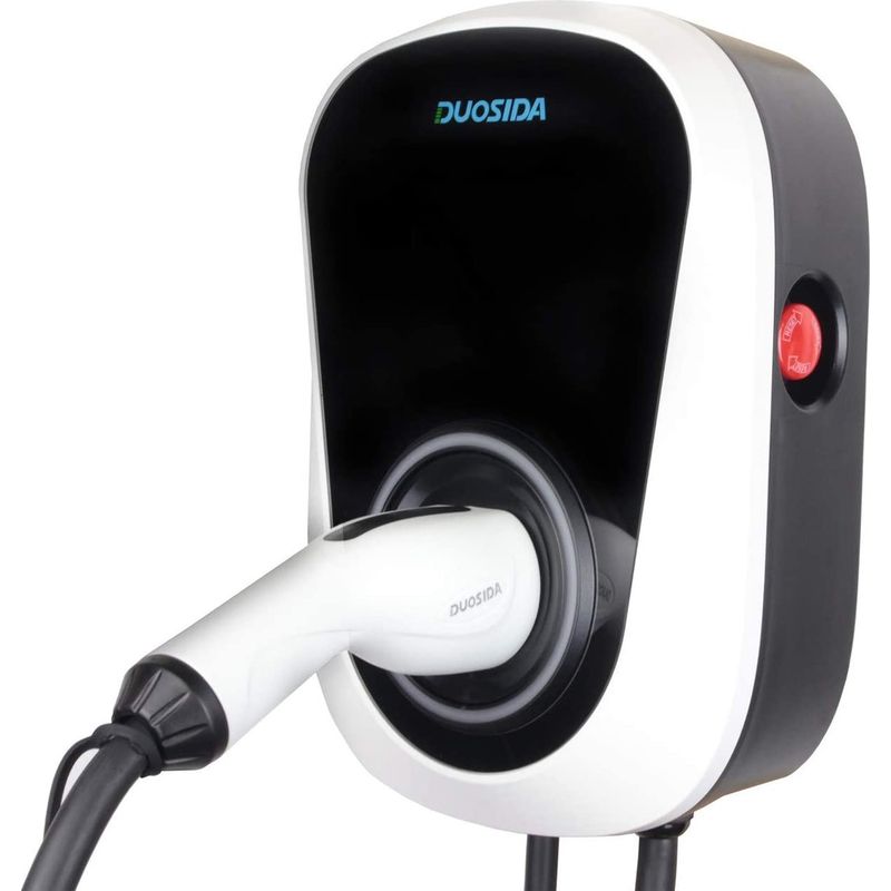 Europalamp – Borne de recharge voiture électrique 7KW monophasée – Courant 32A – Longueur câble 5m – Écran LED pour suivi de charge - Image 4