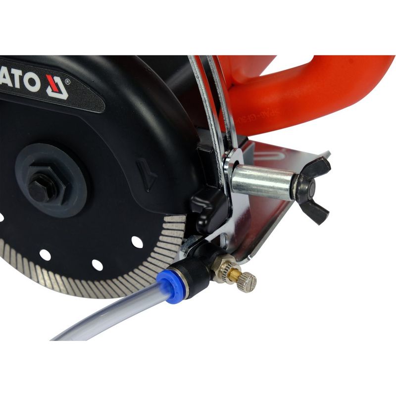 Yato – Scie à tronçonner professionnelle 1400W – Utilisation humide et sèche – Disque diamant Ø 125mm – Profondeur de coupe réglable 38mm – 12000 - Image 4