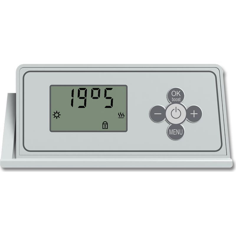 Radiateur à inertie CARRERA - Ceramique Verre Blanc LCD 2000W - Blanc - Image 4