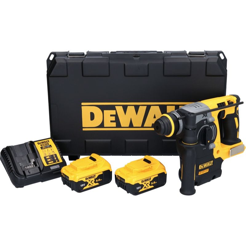 Dewalt – Marteau combiné sans fil 18V – 2,1J SDS Plus Brushless – Pour béton armé et carrelage – 2x batterie 5,0Ah + chargeur + coffret - Image 2