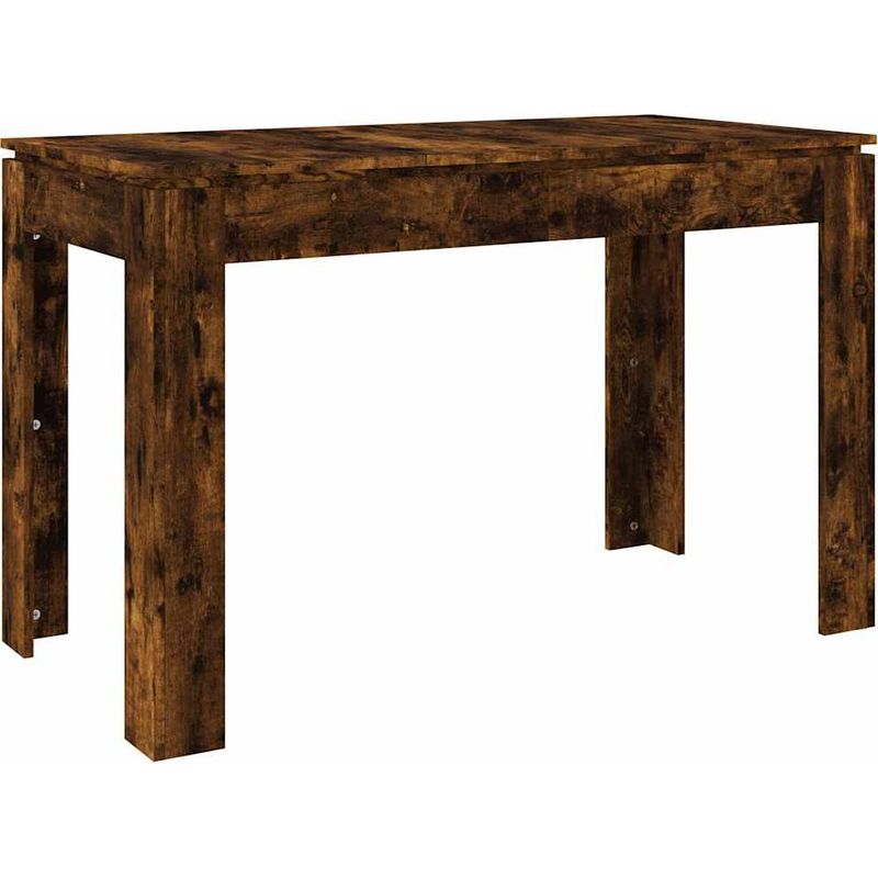 Vidaxl – Table à dîner chêne fumé 120x60x76 cm – Bois d'ingénierie – Surface lisse et résistante à l'humidité – Style minimaliste Vase - Image 2
