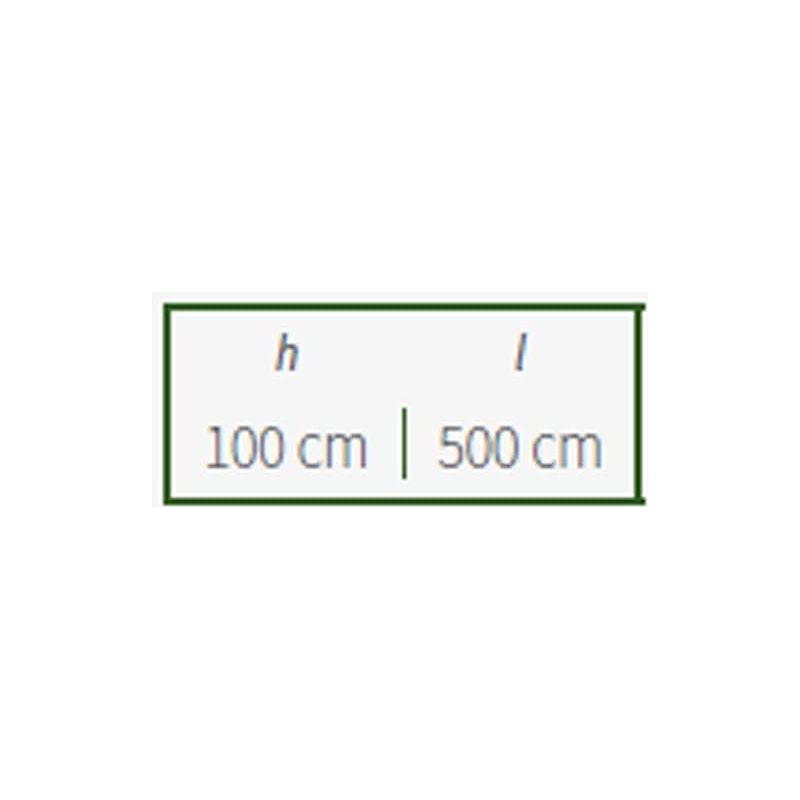 Pelouse verte de luxe 20 mm H. 100 L. 500 cm Support - Image 3