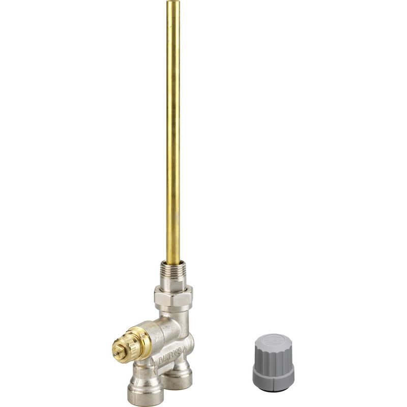 Danfoss – Vanne de lance pour robinet radiateur R 1/2 – Corps laiton nickelé – Pression max 10 bar – Température max 120°C – 13G3210 - Image 2