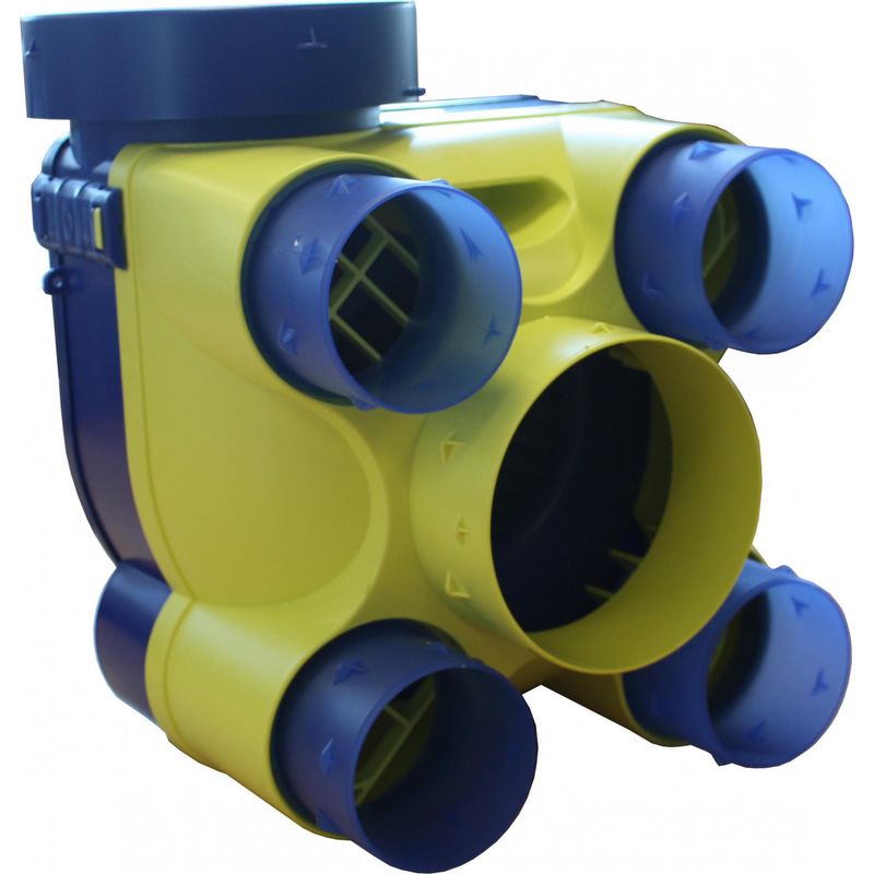 Unelvent – Caisson VMC simple flux hygroréglable 286 m3/h – Faible consommation 18,3 W – 4 sorties – 604010 - Image 2